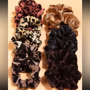 3for$20 HUGE DEAL 12pc  Women  Leopard Print Fabric Scrunchies Ponytail Holder